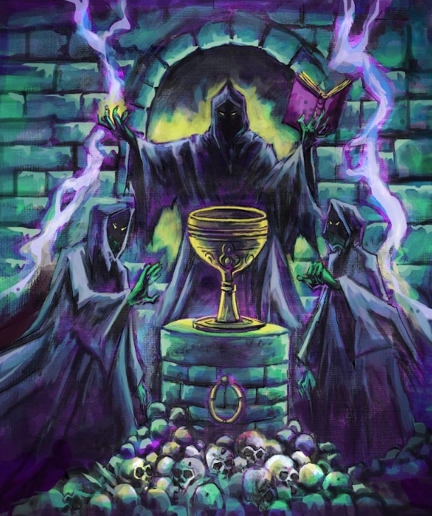 Ilustración de la baraja magia